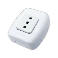 Enchufe hembra simple sobreponer