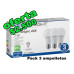 Ampolleta led pack 3 ampolletas led 7W