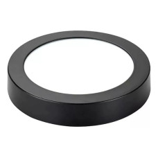Plafón 12W redondo negro Plafón 12W redondo negro